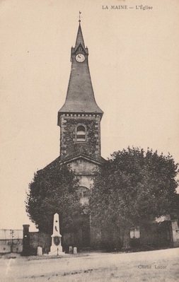 L'�glise en 1923 (clocher)