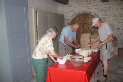 prparation des oeufs photo claude Garino