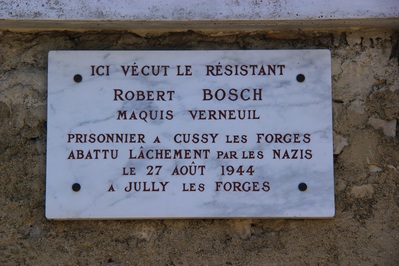 plaque appose sur la maison de R.Bosch